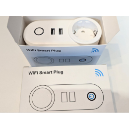 Умная Wi-Fi розетка с 2-мя портами USB Tuya с Яндекс Алисой