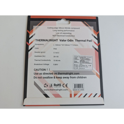 Термопрокладка Thermalright Valor Odin 120*120*0.5 mm