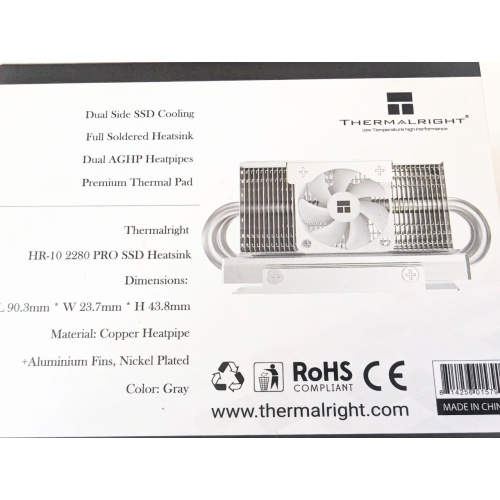 Радиатор для SSD M.2 ThermalRight HR-10 2280 PRO